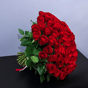 Букет 101 роза красная (40 см) в Люберцах
