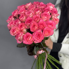 Букет из 25 роз Джумилия (70 см) в Люберцах
