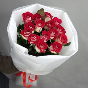 Букет из 15 рубиновых роз (70 см) в Люберцах