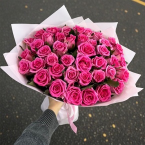 Букет "Фенита" из 41 розовой розы (50 см) в Люберцах