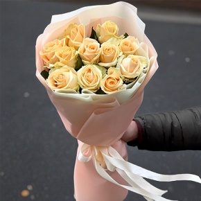 Букет из 11 роз Пич Аваланж (60 см) в Люберцах