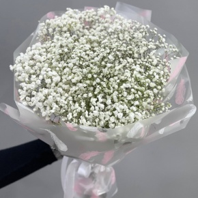 Букет из 7 белых гипсофил в Люберцах