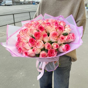 Букет 51 роза Джумилия (40 см) в Люберцах