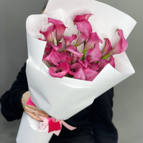 Монобукет из 21 каллы в Люберцах