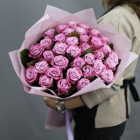 Букет из 35 малиновых роз Меритим (50 см) в Люберцах