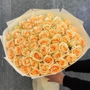 Букет из 51 розы Аваланж (60 см) в Люберцах