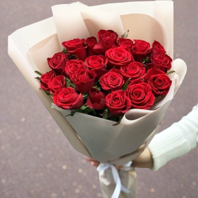 Букет 21 красная роза (60 см) в Люберцах