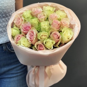 Букет из 21 нежной розы (40 см) в Люберцах