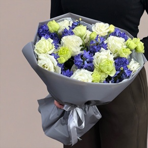 Букет из ароматных гиацинтов и эустом в Люберцах