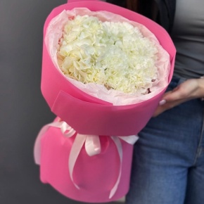 Букет "Гламур" из гортензии и диантусов в Люберцах