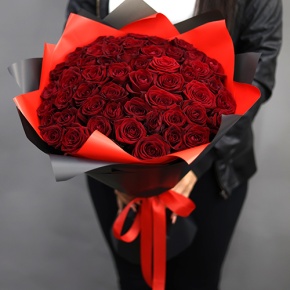 Букет из 51 красной розы (50 см) в Люберцах