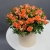 Композиция в шляпной коробке из оранжевых кустовых роз в Люберцах Композиция в шляпной коробке из оранжевых кустовых роз в Люберцах