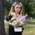 Композиция с георгинами на 1 сентября в белом ящике в Люберцах