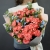 Букет "Фортуна" из коралловых роз и оксипеталума в Люберцах Букет "Фортуна" из коралловых роз и оксипеталума в Люберцах
