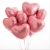 Сердце розовое фольгированный шар с гелием (45 см) в Люберцах