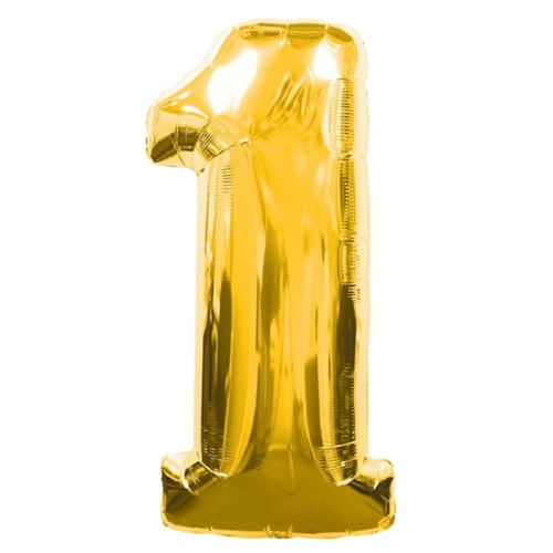 Шар гелиевый цифра 1 (40х102 см) в Люберцах