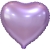 Сердце сиреневое фольгированный шар с гелием (45 см) в Люберцах