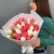 Букет из 25 кораллово-белых тюльпанов в Люберцах