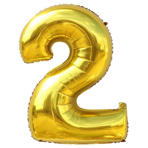 Шар гелиевый цифра 2 (40х102 см) в Люберцах