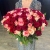 Букет 151 роза красный микс (50 см) в Люберцах