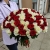 Букет из 101 красной и белой розы (50 см) в Люберцах